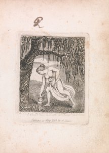 子供のための。楽園の門、プレート3、私は彼を木の下で見つけました 作： William Blake